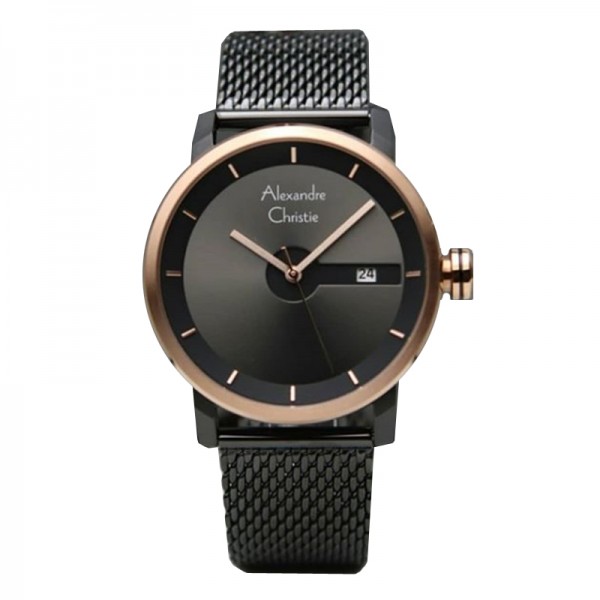 Alexandre Christie AC 8633 Black Rosegold MDBBRDG